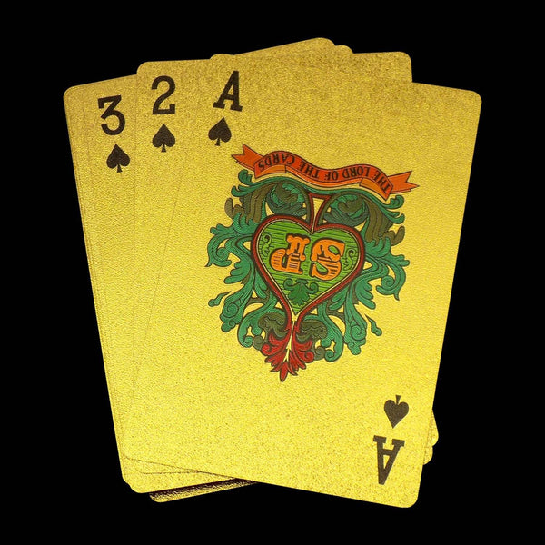 Gold Plated Poker Playing Cards (Golden) - dailyneed.life