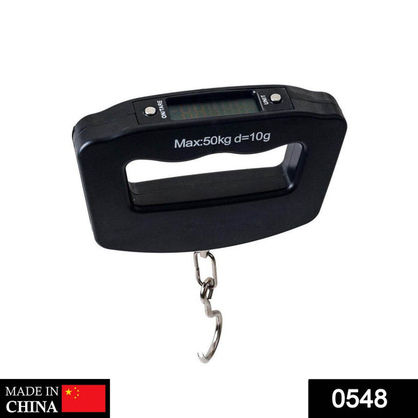 Black Digital Portable Luggage Scale with LCD Backlight (50 kg) - dailyneed.life