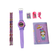 Stationery Set for Kids – 7-in-1 School Kit with Pencils, Eraser, Sharpener, Pouch & More (Pack of 7 Pcs) - dailyneed.life