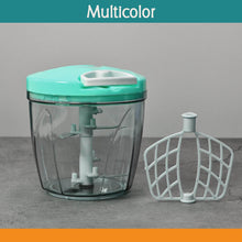 6 BLADE 2IN1 MANUAL FOOD CHOPPER, COMPACT & POWERFUL HAND HELD VEGETABLE CHOPPER (1000Ml) - dailyneed.life
