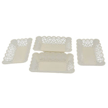 Rectangle Plastic Dinner Plate Snacks / Breakfast, Restaurant Serving Trays Home School Coffee Hotel Kitchen Office (8 Pcs Set) - dailyneed.life