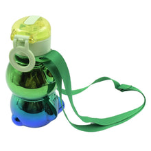 Cute Plastic Water Bottle with Strap & Stickers | Kids School Water Bottle with Straw (1 Pc) - dailyneed.life