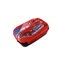 Beautiful Car Design Printed Plastic Lunch Box With Inside Small Box & Spoon for Kids, Air Tight Lunch Tiffin Box for Girls Boys, Food Container, Specially Designed for School Going Boys and Girls - dailyneed.life