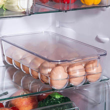 Plastic 18 Cavity Egg Storage Box Or Egg Trays For Refrigerator With Lid & Handles High Quality, Rectangular Egg Tray Box For 18 Egg (1 Pc) - dailyneed.life