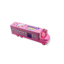 Double Decker Magic Truck Compass Multi Level Metal Truck Compass Pencil Case with Movable Wheels & Sharpener (Mix Design) - dailyneed.life