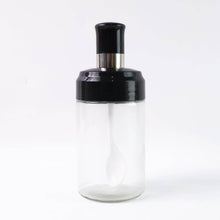Clear Glass Spice Jar with Integrated Spoon & Airtight Lid (250ml Approx) - dailyneed.life