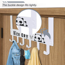 Heavy-Duty Carbon Steel Door Hook Hanger Rack (1 pc / 6 Hook / White) - dailyneed.life