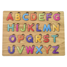 Wooden Puzzle Board ABC Letters Shapes Educational Learning Toys (1 Set) - dailyneed.life