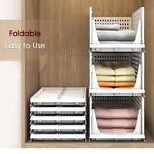 3 Layer Clothes Organizer for Wardrobe Cupboard Organizer for Clothes Foldable and Stackable Closet Organizer Drawer Organizer for Clothes, Multi Purpose Plastic Drawer - dailyneed.life