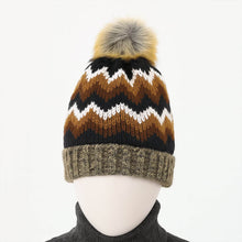 Winter Woolen Knitted Black Inside Fur Beanie Cap (1 Pc / Mix Design & Color) - dailyneed.life