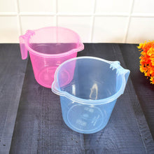 Plastic Round Transparent Bath Water Mug (5 pc / Mix colour / 1200 ML) - dailyneed.life