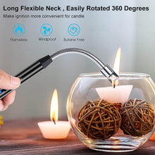 Long Flexible USB Rechargeable Electric Arc Lighter – Windproof, Flameless Plasma - dailyneed.life