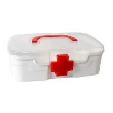 Medical Box, 1 Piece, Indoor Outdoor Medical Utility, Medicine Storage Box, Detachable Tray Medical Box Multi Purpose Regular Medicine, First Aid Box with Handle & Transparent Lid - dailyneed.life