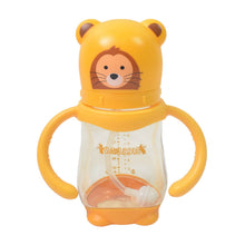 Baby Feeding Bottle with Handles & Straw (Mix Design, Size & Color / 1 Pc) - dailyneed.life