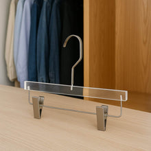 Heavy-Duty Transparent Acrylic Hanger With Adjustable Clips - dailyneed.life