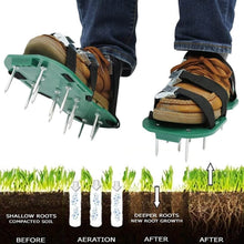 Lawn Aerator Sandals, Garden Grass Aerator Spiked Sandals Green Studded Shoes for Yard Patio Garden Excavation - dailyneed.life