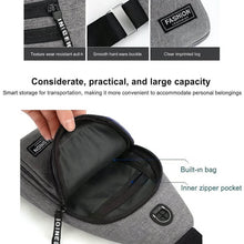 Waterproof Waist Bag, Shoulder Bags USB Charging Earphone Hook Sling Travel Bag (1 Pc / Mix Color) - dailyneed.life
