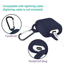 Silicone Shockproof Protection Wireless Headphones Carrying Box Cover with Metal Keychain - dailyneed.life
