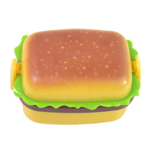 Plastic Burger Shape Small Size Double Hole Sharpener With Eraser (1 Set) - dailyneed.life
