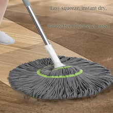 Squeeze Twist Mop Self Wringing Mop, Stainless Steel Handle (1 Pc) - dailyneed.life