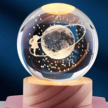 Astronaut Ball Night Light with Resin Base Decorative for Living Room Decor (1 Pc) - dailyneed.life