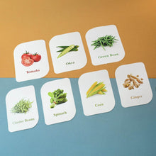 Kidkraft 32-Piece Educational Vegetable Flash Cards Set - dailyneed.life