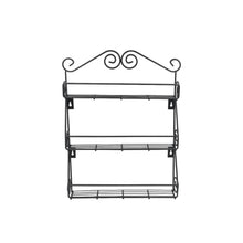 Big Wall Mounted Iron Wall Shelf with 3 Storage Racks for Kitchen, Pantry, Cabinet, Counter top or Free Standing, Rack Holder for Kitchen - dailyneed.life