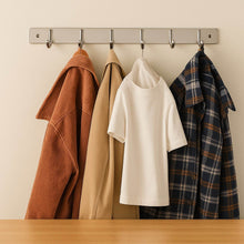 Stainless Steel Wall Mounted Coat 6 Hook Rack (32x3 / 1Pc) - dailyneed.life