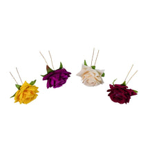 Colourful Flowing Flower Hair Pin (4 Pcs Set / Mix Color), Hair accessories - dailyneed.life