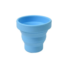Round Silicone Foldable Glass, Foldable Travel Mug Without Lid (1 Pc) - dailyneed.life