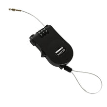 Multifunctional cable lock with number code for travel, sports Etc. Retractable Wire Lock,Wire Black Shell Combination Password. - dailyneed.life