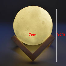 3D Moon Lamp with Color Changing Sensor Touch & Crystal Ball Stand - dailyneed.life