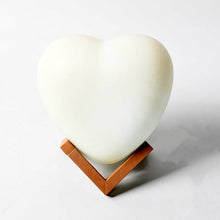 3D Heart Shape Moon Night Lamp with Plastic Stand (13 x12 Cm / 1 Pc) - dailyneed.life