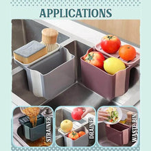 Small Multifunction Sink Drain Basket - Universal & Foldable - Sink Trash Holder Sink Side Storage Drainer Strainer Basket, Foldable Kitchen Sink Drain Strainer for Food,Dish Drainer for Fruits, Vegetables - dailyneed.life