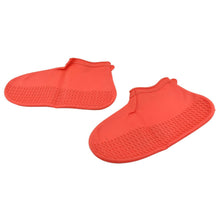 Non-Slip Silicone Rain Reusable Anti skid Waterproof Fordable Boot Shoe Cover (Medium Size / 1 Pair / Red) - dailyneed.life