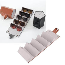 5 Slots Sunglasses Organizer Box, Glass Holder Box, spectacle case of sunglasses, Specs case, Foldable Travel Glasses Case Storage (1 Pc) - dailyneed.life