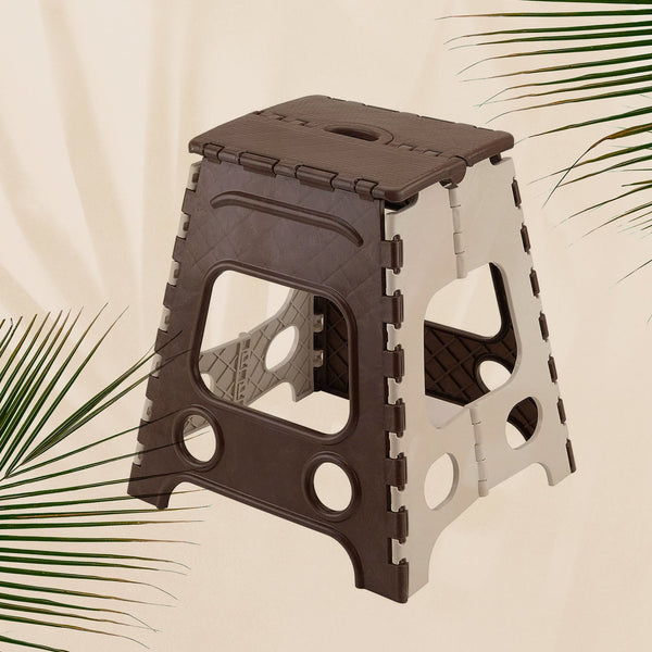 18inch Folding Stool, Non Slip Folding Stool - 18 Inch" Height - Holds Up to 95 Kg - Great for Kitchen, Garden, Bathroom, Bedroom, Adults, Kitchen Stepping (1 Pc 18Inch)