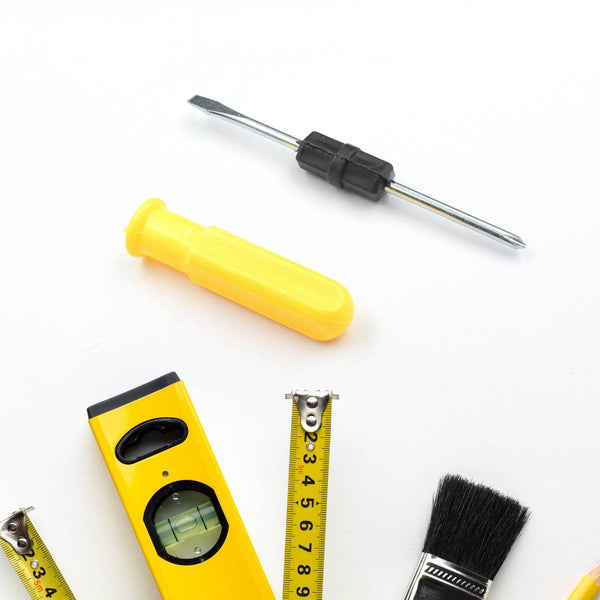 Small Pocket Size 2 in 1 Slotted Cross Head Double Sided Flat Magnetic Screwdriver with PVC Plastic Coated Handle (1 Pc) - dailyneed.life