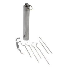 7 IN 1 STAINLESS STEEL TOOTHPICK FLOSSIER SET (1 SET / With Case) - dailyneed.life