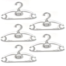 Large Dress Hanger Plastic Adjustable Cloth Hanger (5 pcs Set) - dailyneed.life