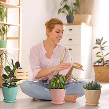 Plastic Flower Pot with Bottom Tray (5 Pcs Set) - dailyneed.life