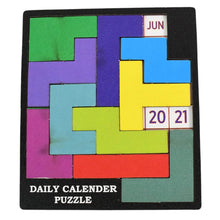 Wooden Daily Calendar Puzzle (Multicolor / 1 Set) - dailyneed.life