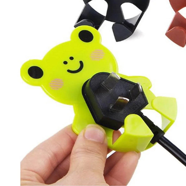 Plastic Adhesive Cable & Socket Holder – 2-Piece Set for Office, Home & Restaurant - dailyneed.life