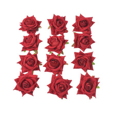 Flower Rose Hair Pin / Clip Velvet Flower Design (12 pcs Set / Red Color Only), Hair accessories - dailyneed.life