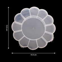 Round Compartment Plastic Storage Box (1 Pc) - dailyneed.life