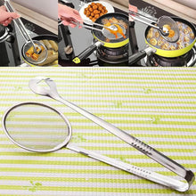 2In1 Stainless Steel Filter Spoon with Clip Food Kitchen Oil-Frying Multi-Functional - dailyneed.life