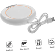 USB Warm Coaster Heated Coffee Mug Portable Office Desk Portable Cup, Heater Coffee Mug Warmer Electric Cup Warmer (1 Pc) - dailyneed.life