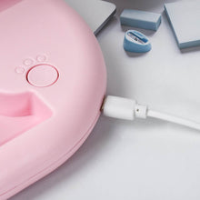 USB Rechargeable Portable Fan With LED Light Heavy Duty & Foldable Fan With Charging Port Home, Outdoor, Temple - dailyneed.life