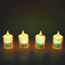 4 Pc Flameless and Smokeless Decorative Melting Candles LED Tea Light, Diwali - dailyneed.life