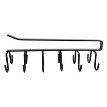 Double-Row Metal cupholder Rack, Multi-Purpose Iron Hanger with 6 Hooks (1 Pc) - dailyneed.life